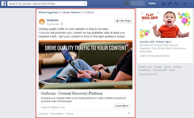 FB native ads